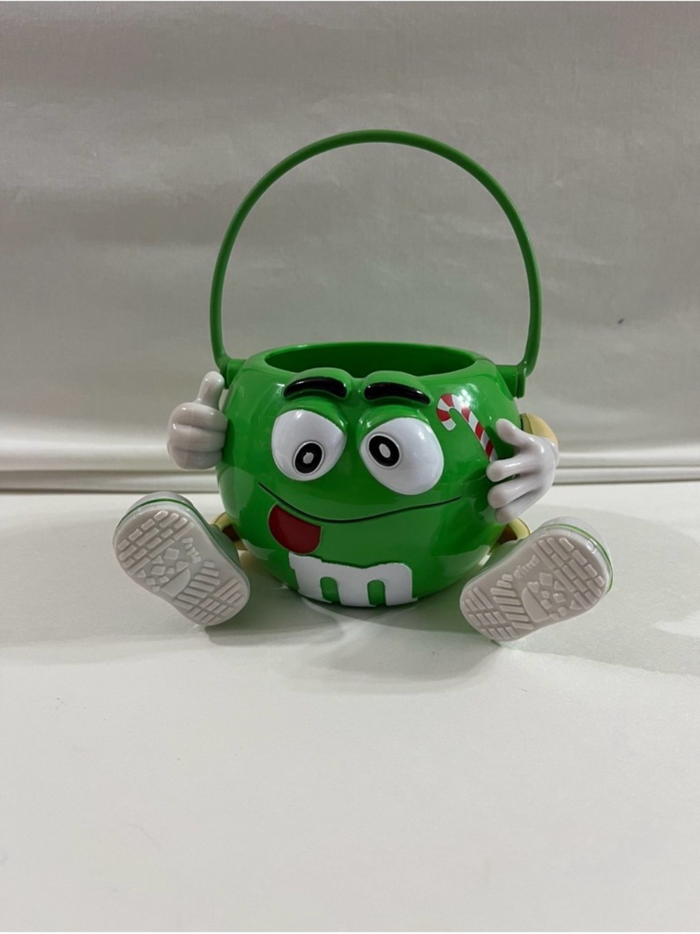 M&M'S Green Character Candy Pail with Handle